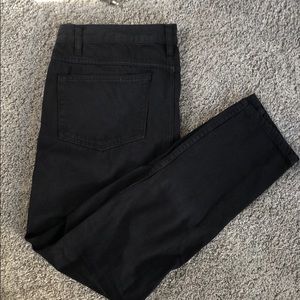 Enslaved destroyed black denim